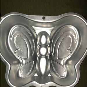 Wilton Butterfly Cake Pan - Silver Aluminum Mold